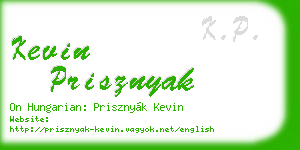 kevin prisznyak business card